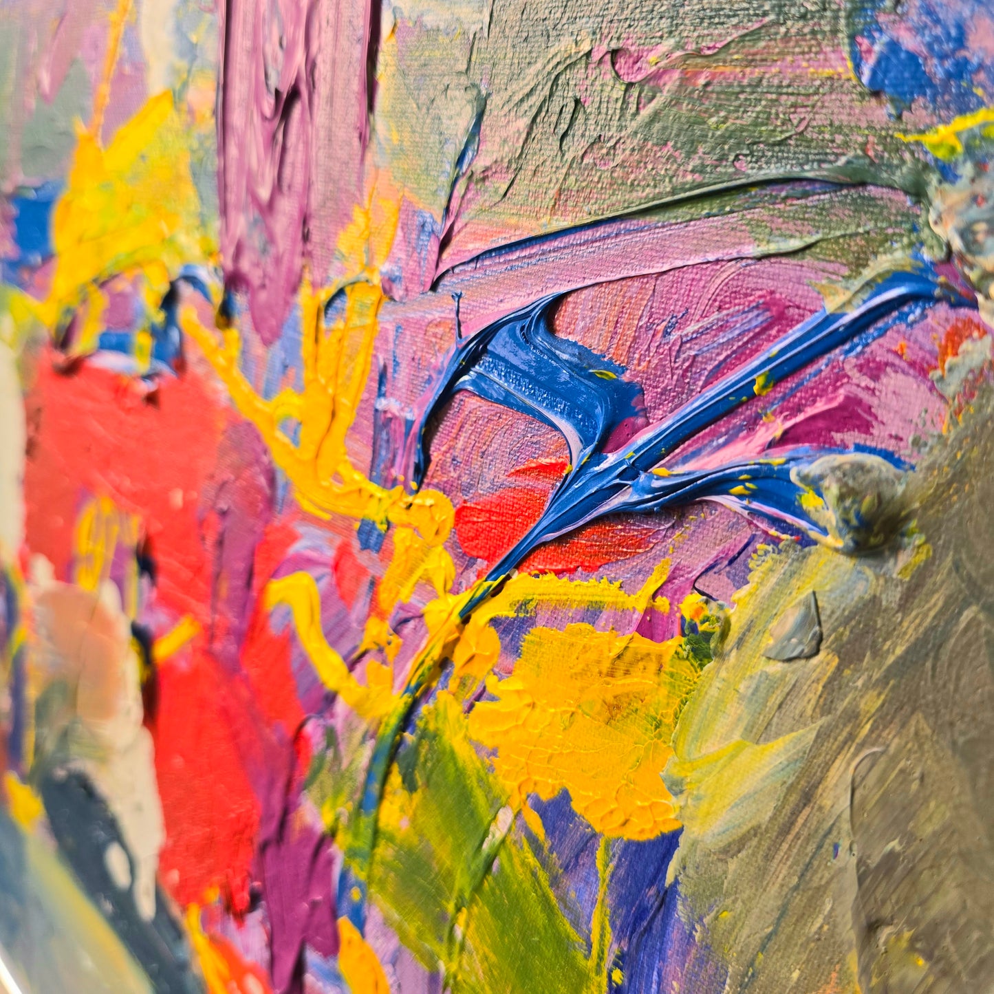 Jemec Andrej; akril na platno; abstrakt; 80 cm x 76 cm