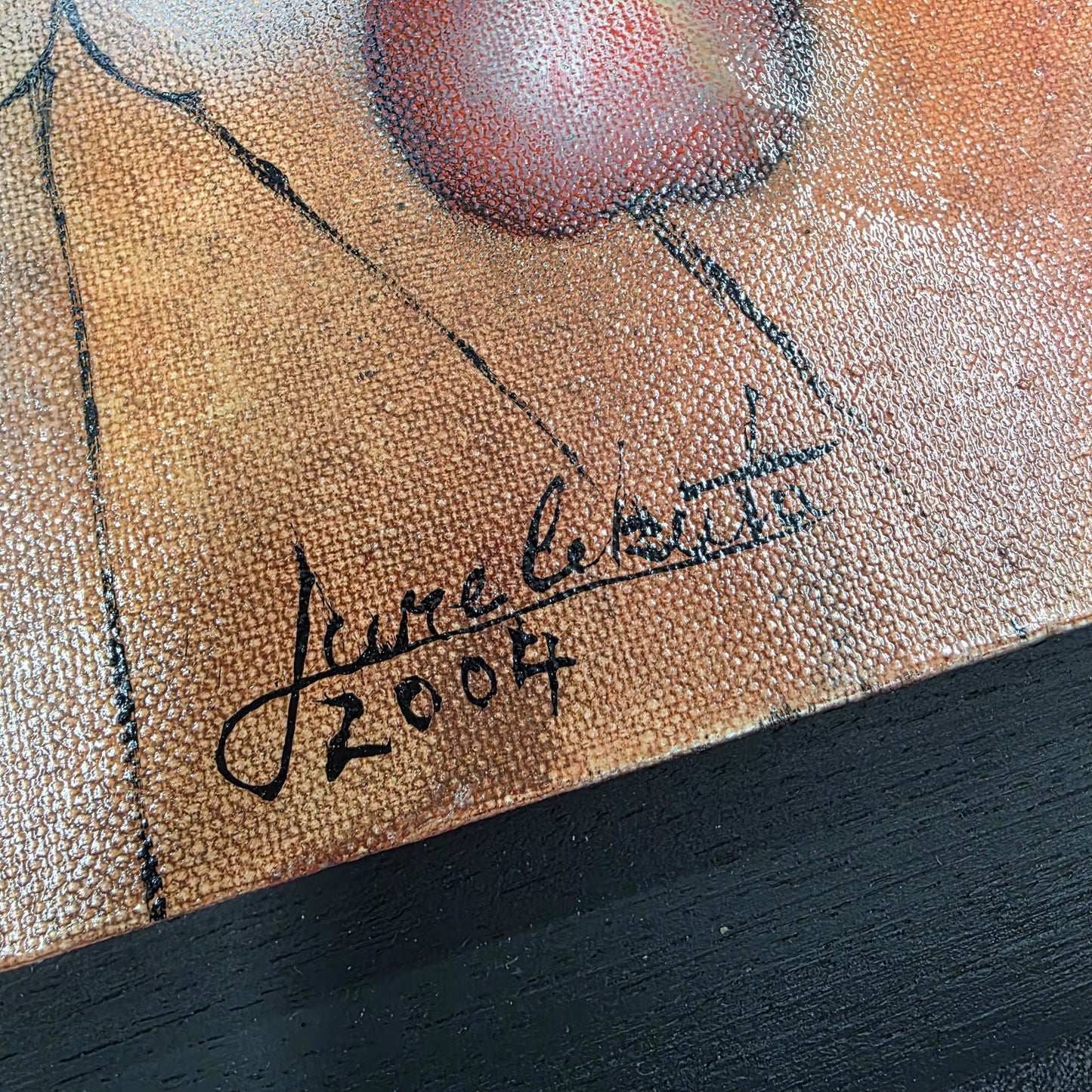 Jure Cekuta; mešana tehnika; Ženski akt; 35 cm x 40 cm