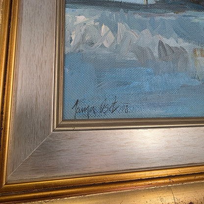 Janja Oset; olje na platno; Celje; 37 cm x 44 cm