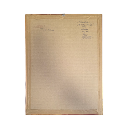 S. Podovska; akvarel; "Zimska idila IV."; 42 cm x 32 cm