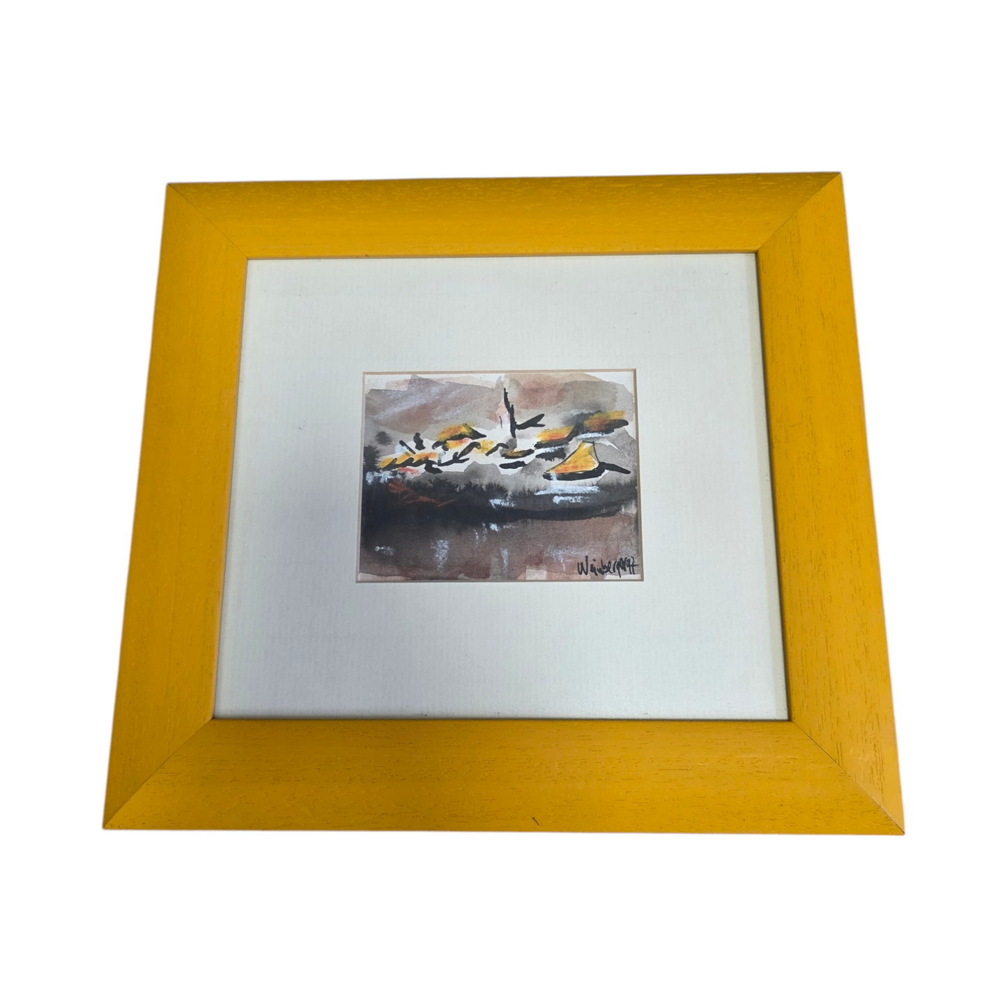 N/A; akvarel; "Mesto"; 27 cm x 29 cm