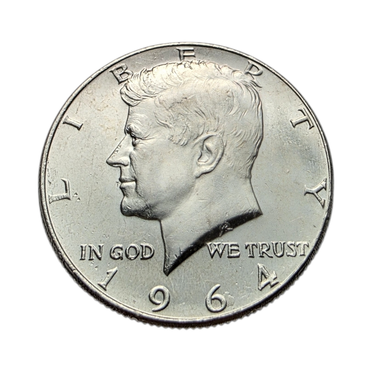 Srebrnik "Kennedy half dollar" Ag 900/1000; masa=12.43g