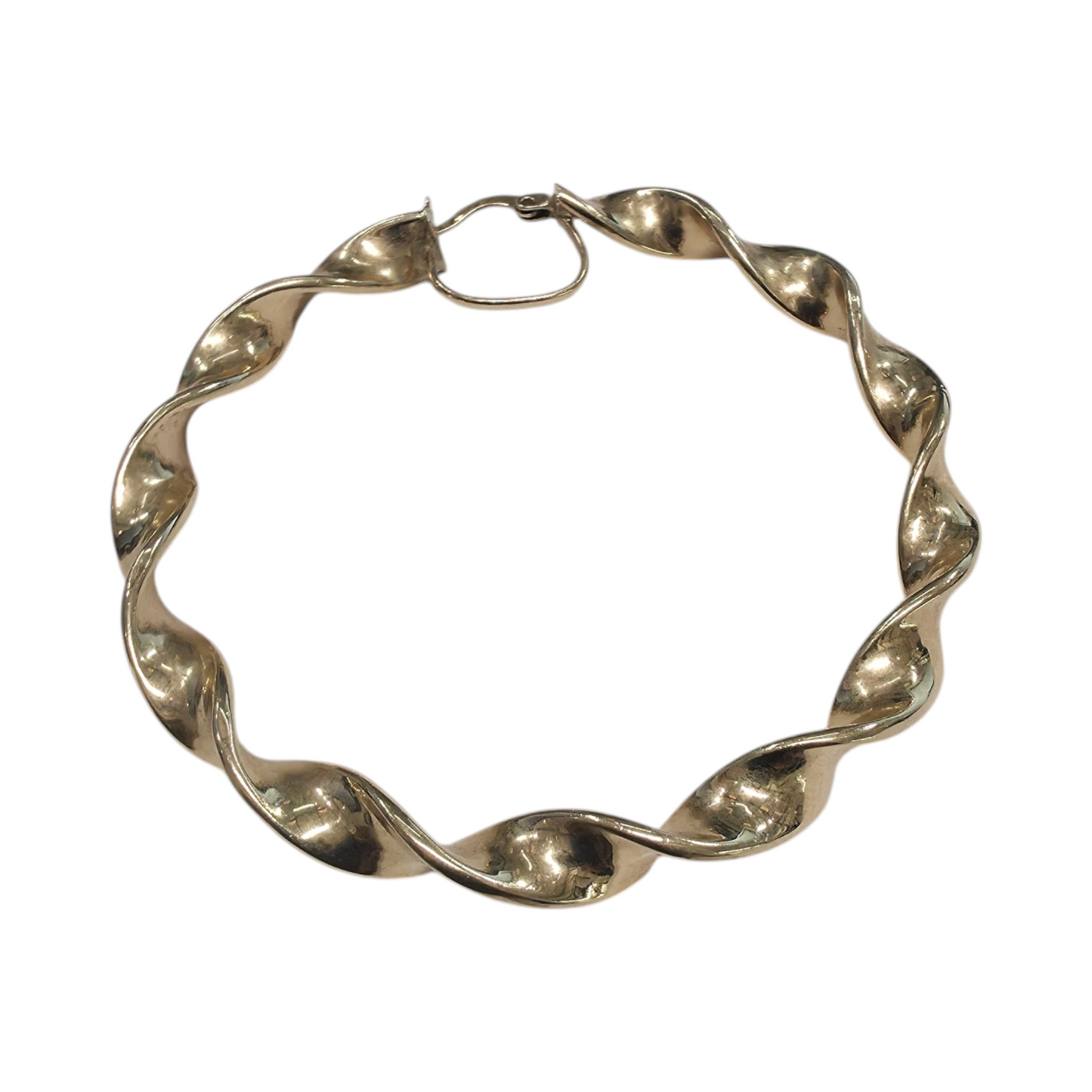 Zlati uhani "TWIST" 14K 585/1000; masa=10.56g