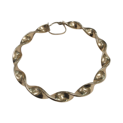 Zlati uhani "TWIST" 14K 585/1000; masa=10.56g