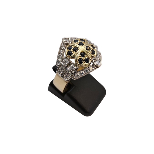 Zlati prstan "CHAMP" 18K 750/1000; masa=8.10g