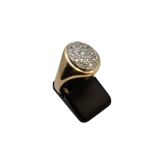 Zlati prstan "TIRA" 18K 750/1000; masa=5.14g