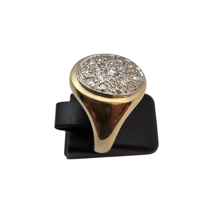 Zlati prstan "TIRA" 18K 750/1000; masa=5.14g