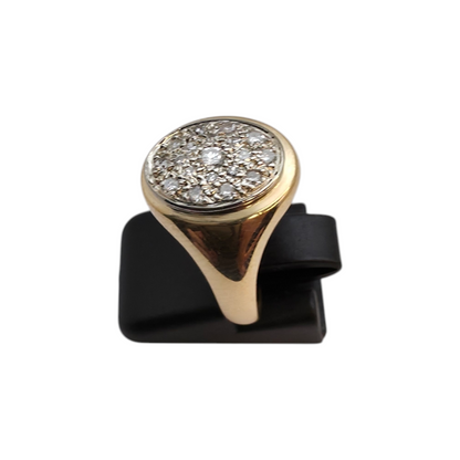 Zlati prstan "TIRA" 18K 750/1000; masa=5.14g