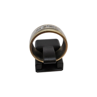 Diamantni prstan "ANDROMEDA" 14K 585/1000; masa=7.92g