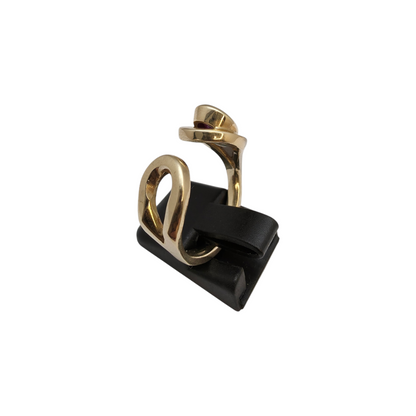 Zlati prstan "UNIQ" 14K 585/1000; masa=6.99g