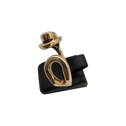 Zlati prstan "UNIQ" 14K 585/1000; masa=6.99g