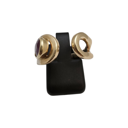 Zlati prstan "UNIQ" 14K 585/1000; masa=6.99g