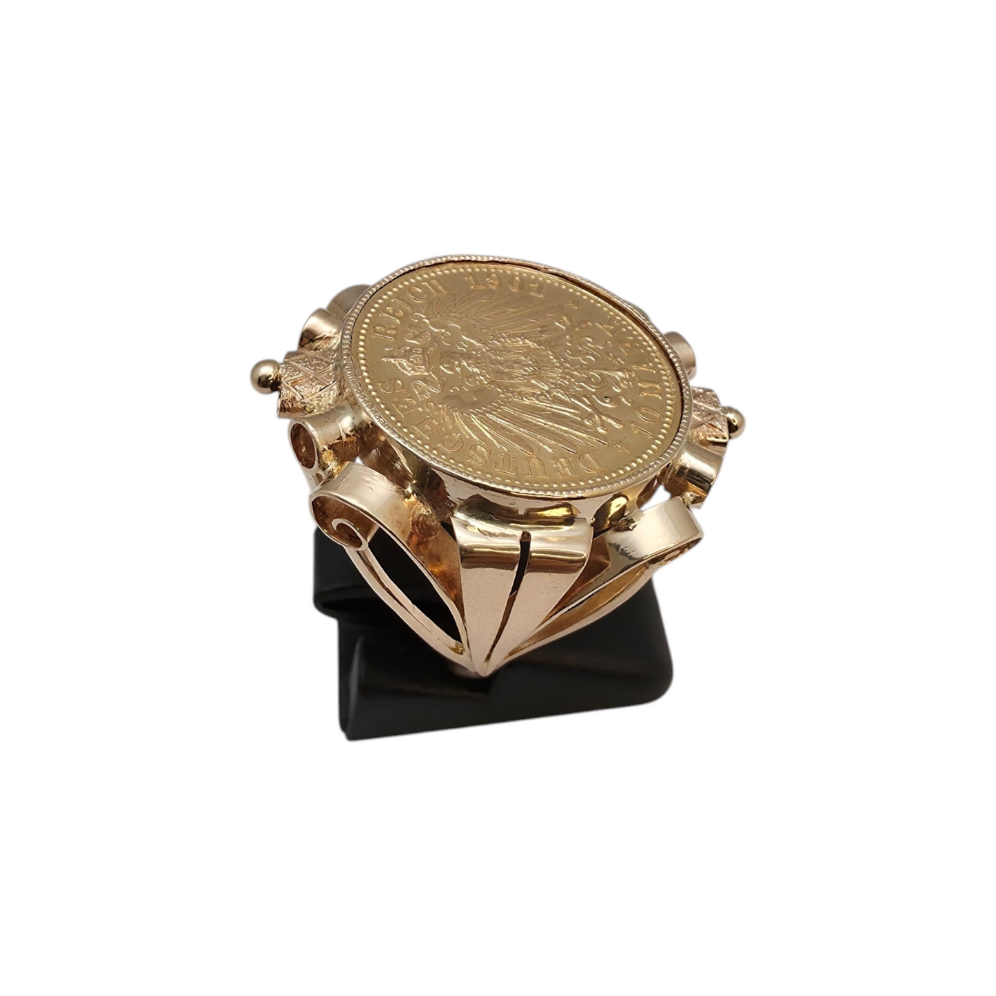 Zlati prstan "WILHELM" 14K + 21K // 585 + 900; masa=10.70g