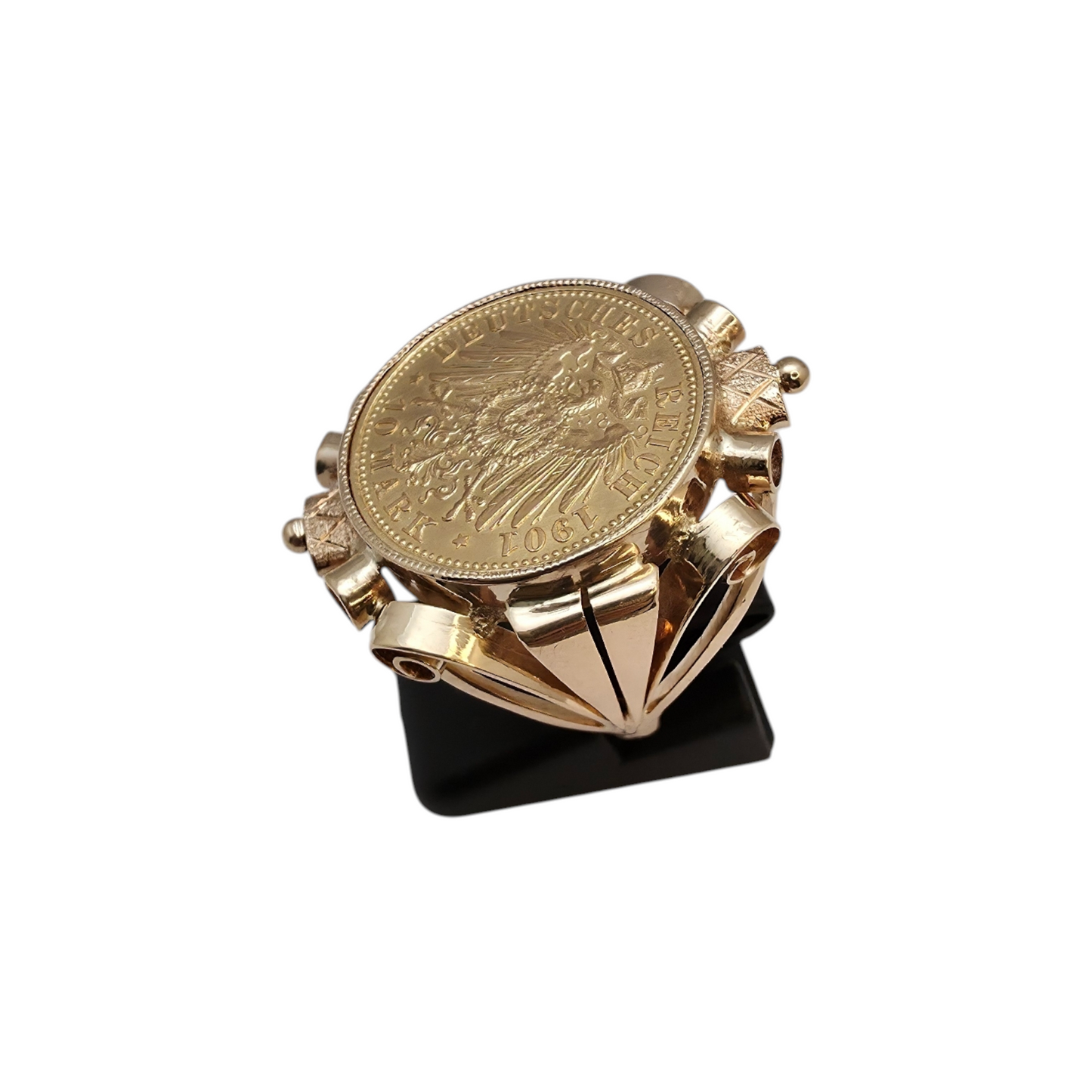 Zlati prstan "WILHELM" 14K + 21K // 585 + 900; masa=10.70g