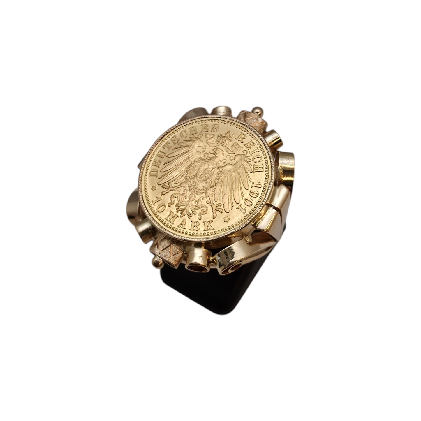 Zlati prstan "WILHELM" 14K + 21K // 585 + 900; masa=10.70g