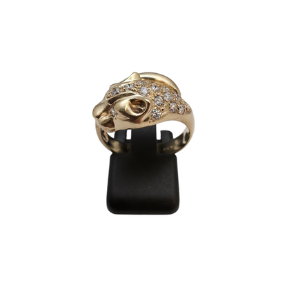 Zlati prstan "PUMA" 14K 585/1000; masa=6.18g