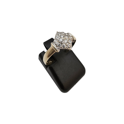Zlati prstan "TREZE" 14K 585/1000; masa=1.68g