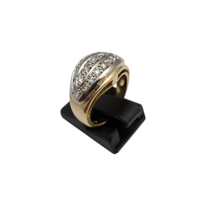 Zlati prstan "PICI" 18K 750/1000; masa=6.35g
