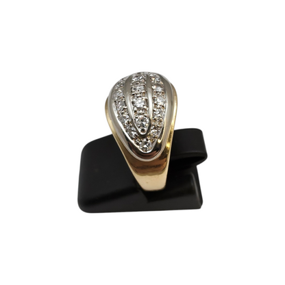 Zlati prstan "PICI" 18K 750/1000; masa=6.35g