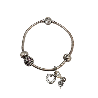 Srebrna zapestnica "DORA" Ag 925/1000; masa=24.16g