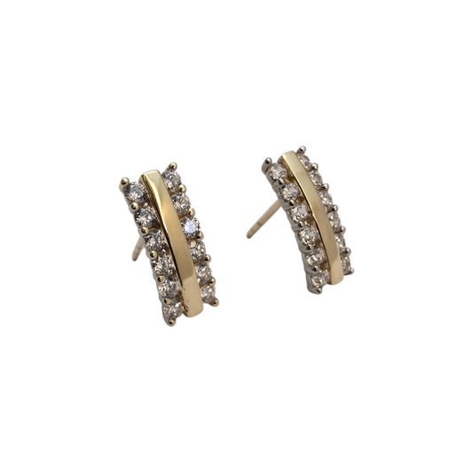 Zlati uhani "SPICE" 14K 585/1000; masa=1.35g
