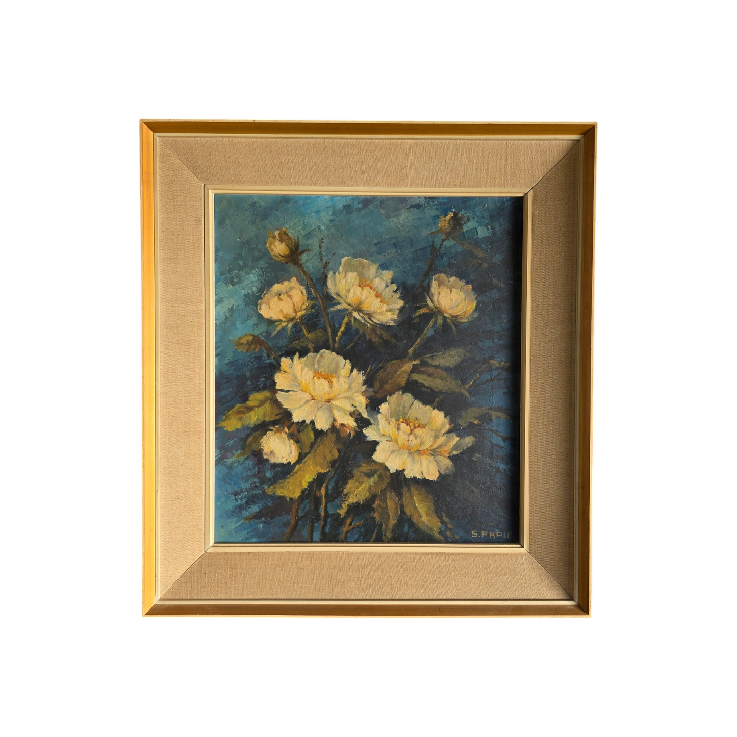 Srečko Papič; Olje na platno; Tihožitje; 54 cm x 60 cm