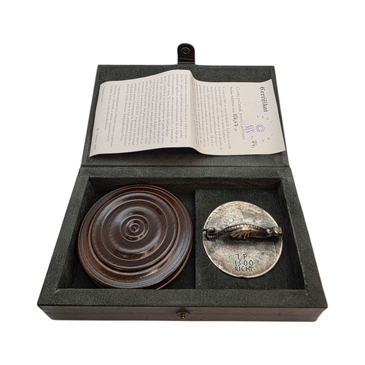 Gotski pečatnik mesta Ljubljane Ag 800/1000; masa=106.67g