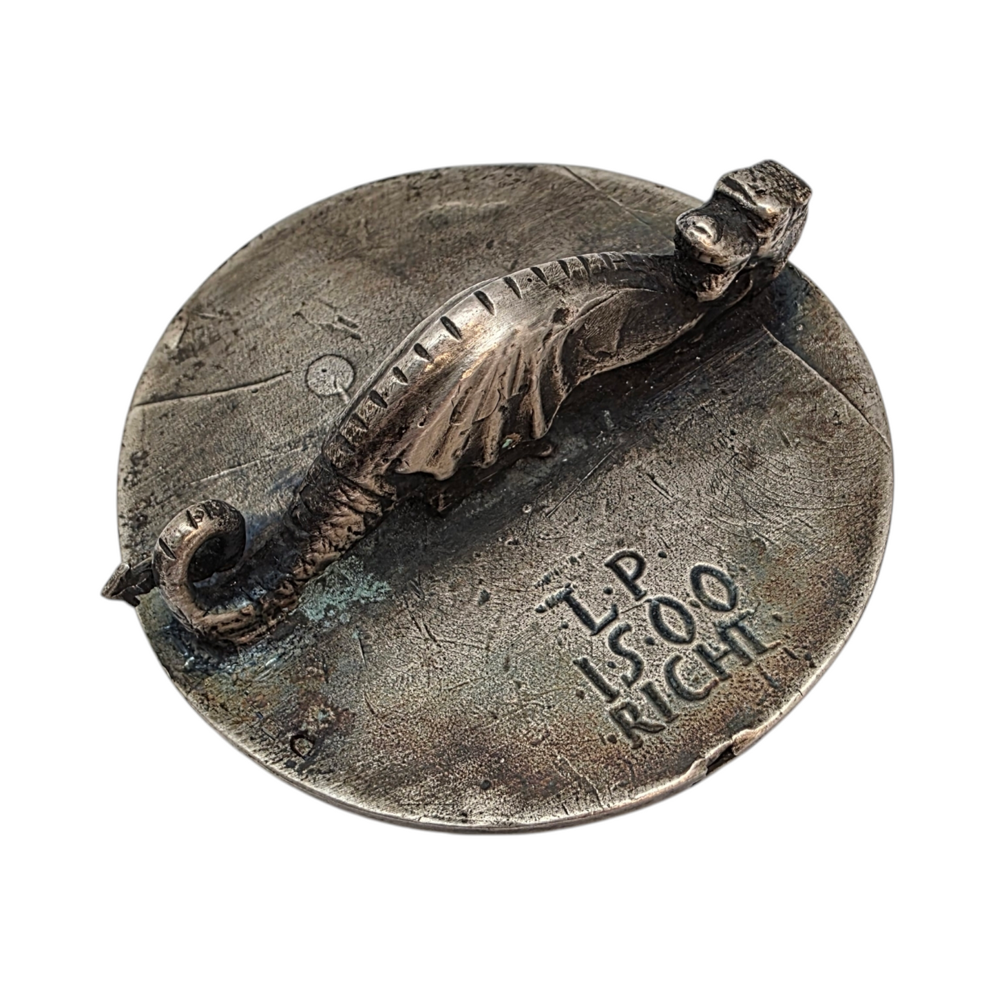 Gotski pečatnik mesta Ljubljane Ag 800/1000; masa=106.67g