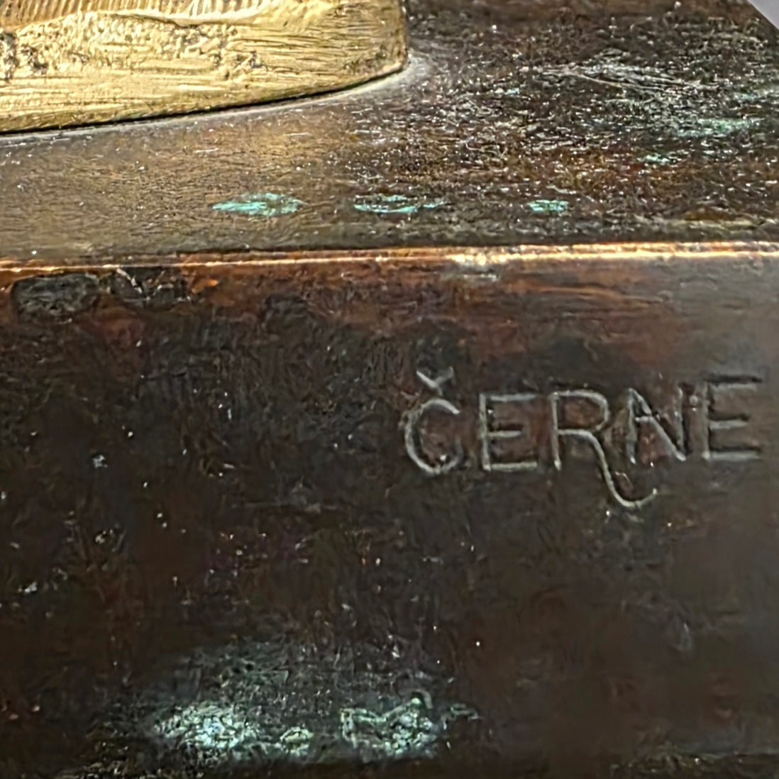 Peter Černe; kip - bron; "Figura I"; 33 cm