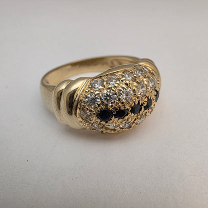 Zlati prstan "BUGG" 14K 585/1000; masa=5.05g