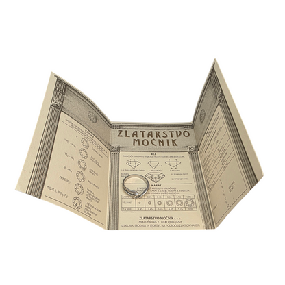 Diamantni prstan "YUNI" 14K 585/1000+DIA; masa=3.22g