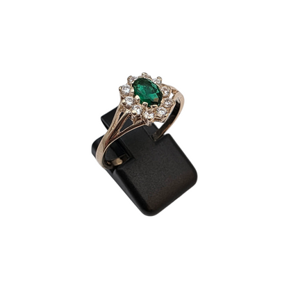 Zlati prstan "ROBIN" 14K 585/1000; masa=2.61g