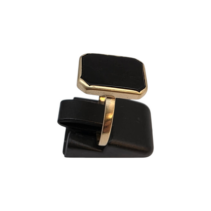 Zlati prstan "ADON" 14K 585/1000; masa=2.79g