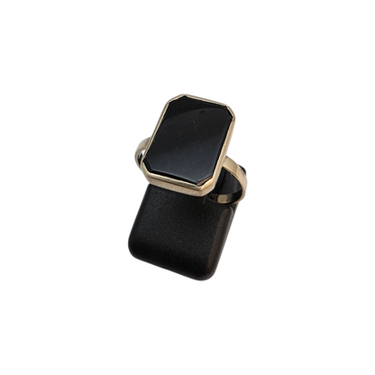 Zlati prstan "ADON" 14K 585/1000; masa=2.79g