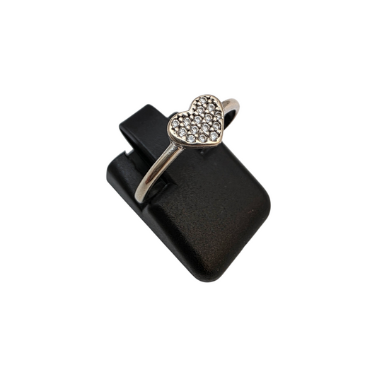 Zlati prstan "CUORE" 14K 585/1000; masa=1.12g