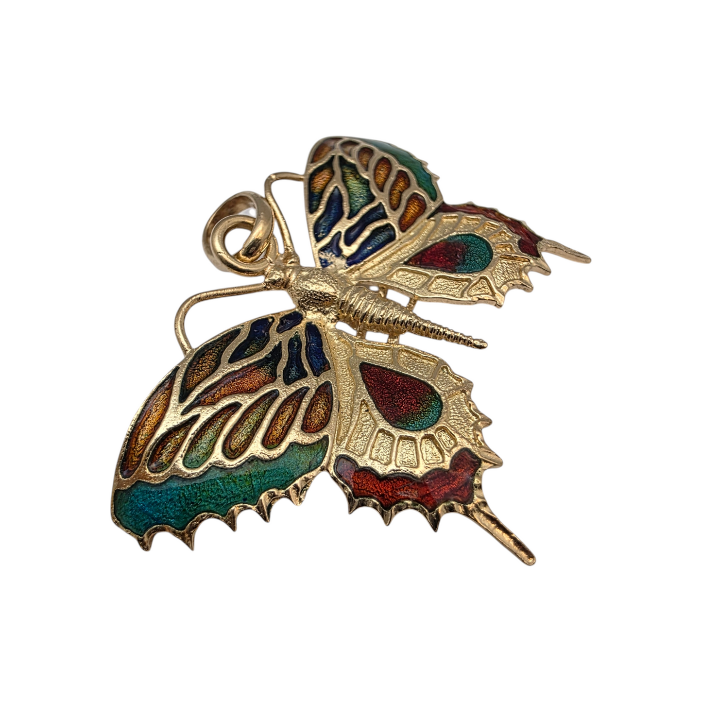 Zlati obesek "PAPILON" 18K 750/1000; masa=6.78g