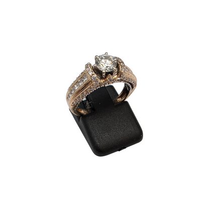Diamantni prstan "COUNTESS" 18K 750/1000+DIA; masa=4.80g