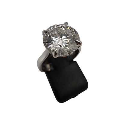 Diamantni prstan "WOW" VVS2 5.04ct + CERT.