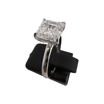 Diamantni prstan "BIOL" VVS2 2.07ct + CERT. (ASSCHER CUT)