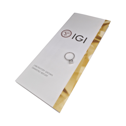 Diamantni prstan "BIOL" VVS2 2.07ct + CERT. (ASSCHER CUT)
