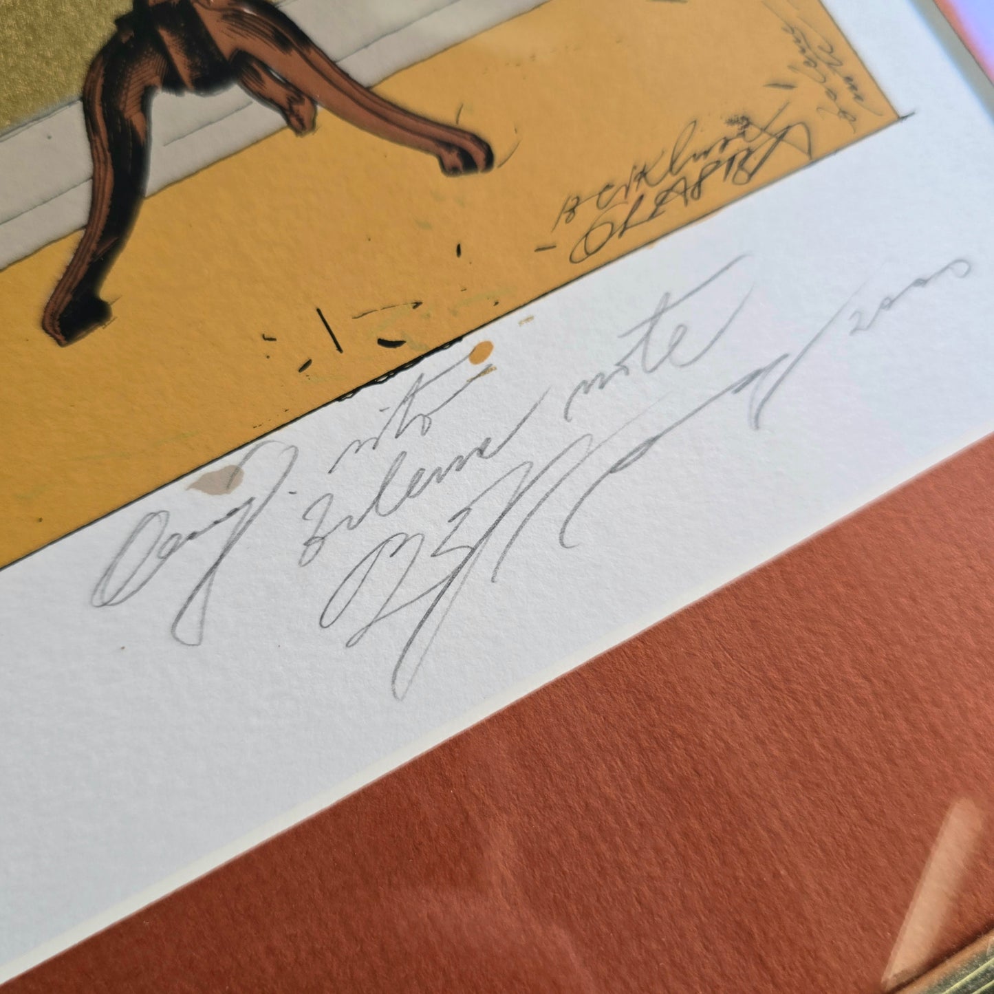 Rudi Španzl; grafika; "Zelene note"; 26cm x 34cm
