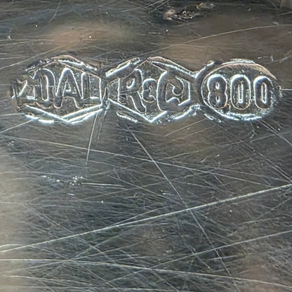 Srebrni krožniček "CJ" Ag 800/1000; masa=26.02g