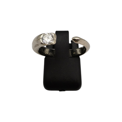 Diamantni prstan "RHODES" 14K 585/1000+DIA; masa=4.78g