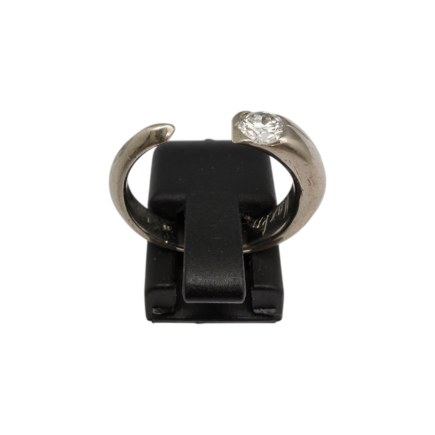 Diamantni prstan "RHODES" 14K 585/1000+DIA; masa=4.78g