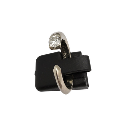 Diamantni prstan "RHODES" 14K 585/1000+DIA; masa=4.78g