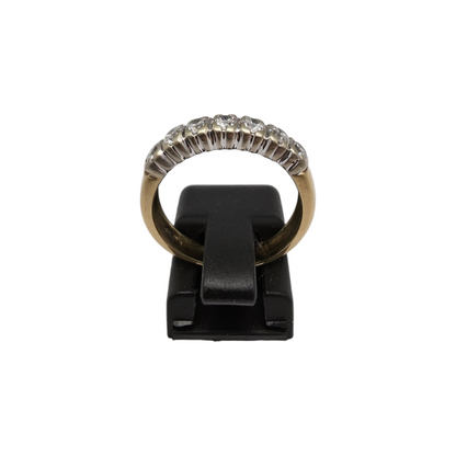 Zlati prstan "CROWN" 18K 750/1000; masa=5.71g