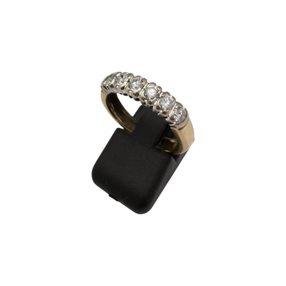 Zlati prstan "CROWN" 18K 750/1000; masa=5.71g