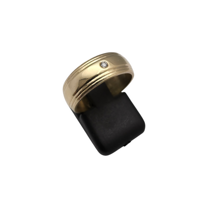 Diamantni prstan "ASTARE" 14K 585/1000; masa=5.89g