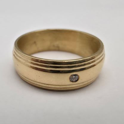 Diamantni prstan "ASTARE" 14K 585/1000; masa=5.89g