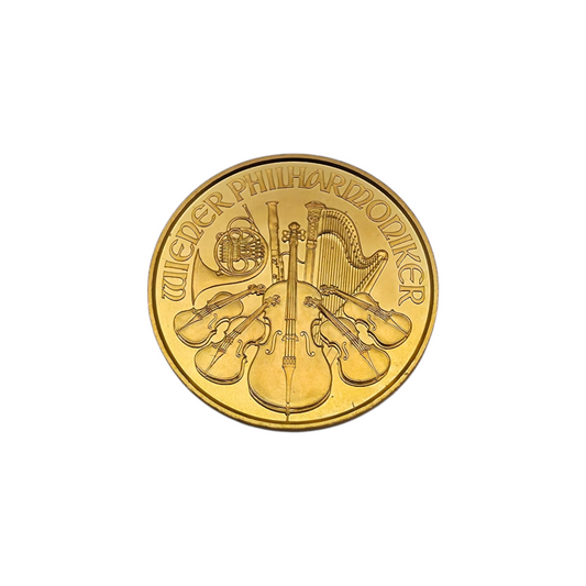 Zlatnik Dunajski filharmonik 24K 999.9/1000; masa=3.12g